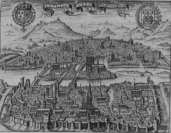 map - 1600s - Paris